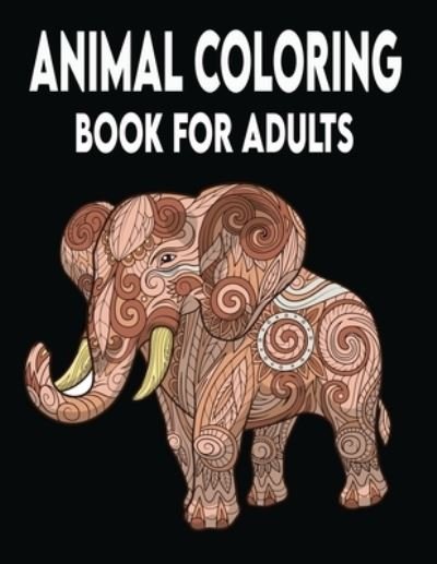 Cover for Kr Print House · Animal Coloring Book For Adults: 50 Defrent animal Unique Designs Coloring Book Including Lions, Turtle, Frog, Dog, Birds and More! (Pocketbok) (2021)