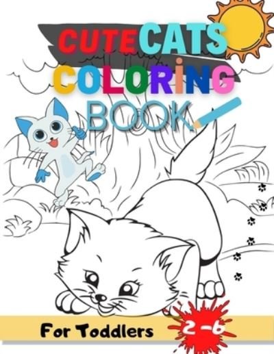 Cover for Romido Books · Cute Cat Coloring Book For Toddlers: 50 Big Great Designs cats and kitten, Fun activity for children aged 2-6 (Taschenbuch) (2021)