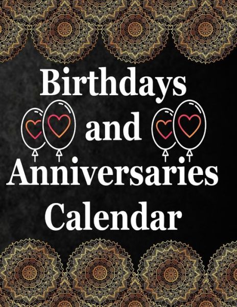 Cover for Paper · Birthdays and Anniversaries Calendar (Paperback Book) (2020)