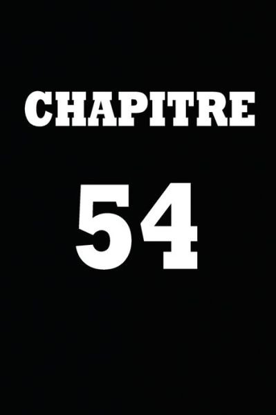 Cover for Chapitre Carnet · Chapitre 54 (Paperback Book) (2020)