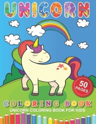 Cover for Barkoun Press · Unicorn Coloring Book for Kids (Paperback Book) (2020)