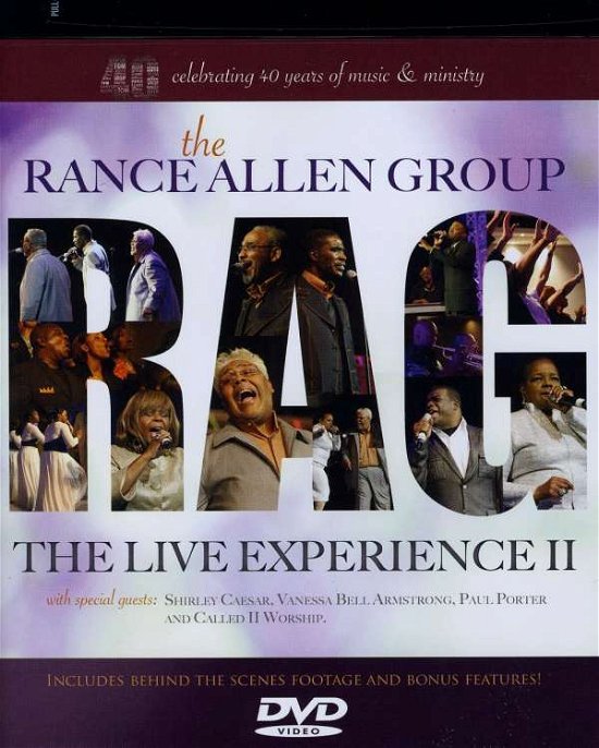 Cover for Rance Allen · Live Experience II (DVD) (2011)