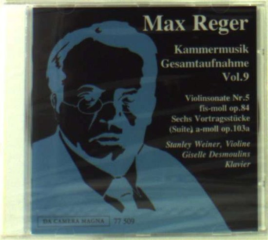 Cover for Reger Max · Kammermusik Gesamtaufnahme Vol 9 (CD)