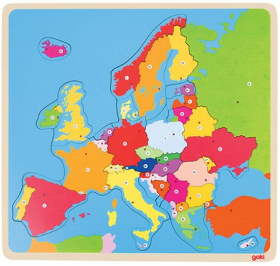 Cover for Goki · Goki - Houten Puzzel Europa (Legetøj)
