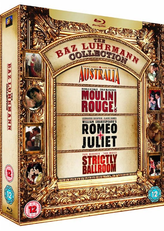 Cover for Baz Luhrmann 4-film Collection · Baz Luhrmann - Australia / Romeo And Juliet / Strictly Ballroom / Moulin Rouge (Blu-ray) (2012)