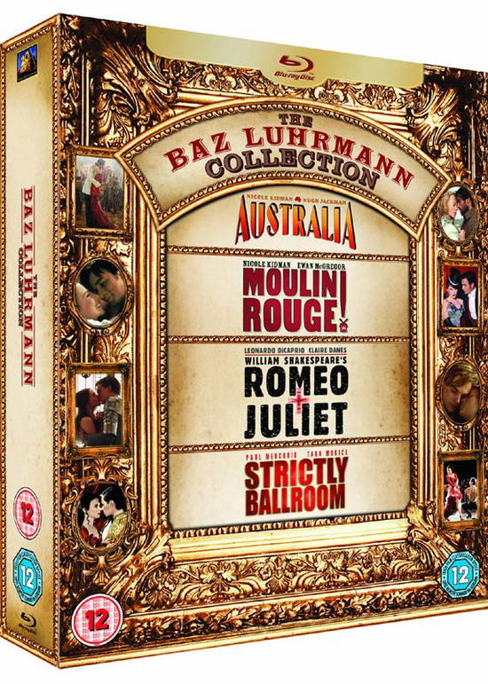 Cover for Baz Luhrmann 4-film Collection · Baz Luhrmann - Australia / Romeo And Juliet / Strictly Ballroom / Moulin Rouge (Blu-Ray) (2012)