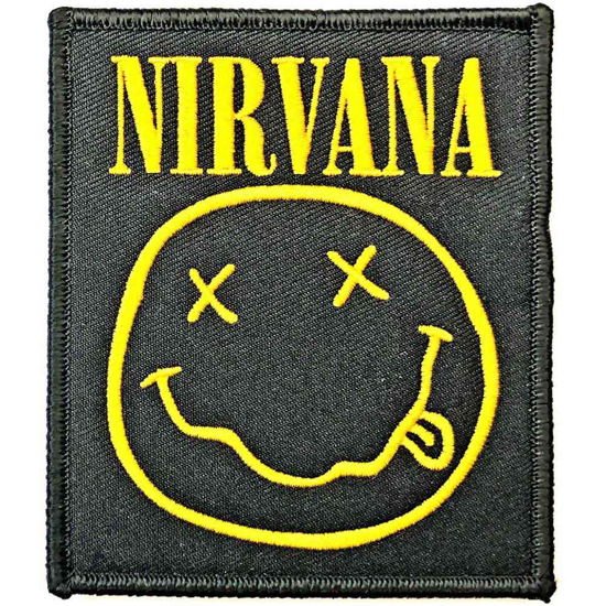 Nirvana Standard Woven Patch: Happy Face - Nirvana - Koopwaar -  - 5056368604096 - 