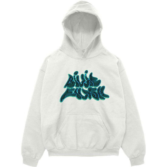 Cover for Billie Eilish · Billie Eilish Unisex Pullover Hoodie: Graffiti Logo (Hoodie) [size L]