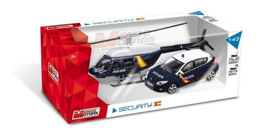 Mondo Motors: Set Helicotper Car Spain With Megane - Mondo Motors - Merchandise - Mondo - 8001011570096 - 