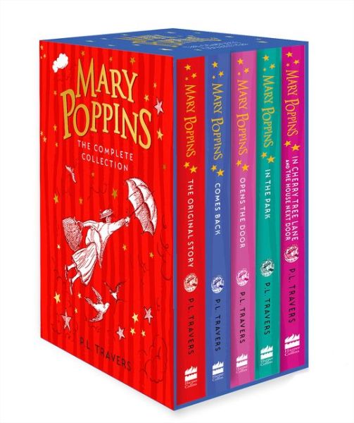 Mary Poppins – The Complete Collection Box Set: Mary Poppins, Mary Poppins Comes Back, Mary Poppins Opens the Door, Mary Poppins in the Park, Mary Poppins in Cherry Tree Lane / Mary Poppins and the House Next Door - P. L. Travers - Boeken - HarperCollins Publishers - 9780008403096 - 30 april 2020