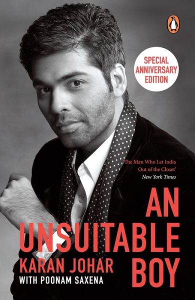 Cover for Karan Johar Poonam Saxena · An Unsuitable Boy. Publisher: penguin books india (Paperback Book) (2022)