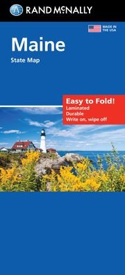 Cover for Rand Mcnally · Rand McNally Easy to Fold: Maine State Laminated Map (Pocketbok) (2022)
