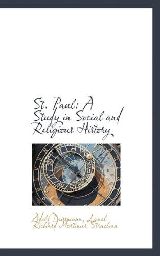 Cover for Adolf Deissmann · St. Paul: A Study in Social and Religious History (Paperback Book) (2009)