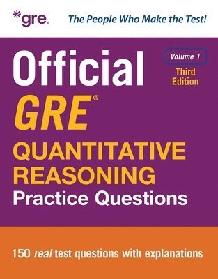 Cover for Educational Testing Service · Official GRE Quantitative Reasoning Practice Questions, Third Edition, Volume 1 (Paperback Book) (2025)