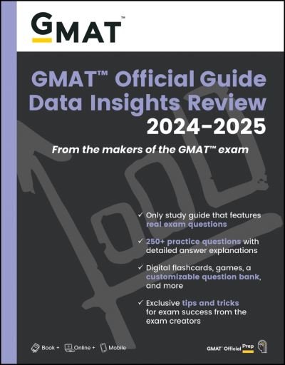 Cover for GMAC (Graduate Management Admission Council) · GMAT Official Guide Data Insights Review 2024-2025: Book + Online Question Bank (Paperback Bog) (2024)