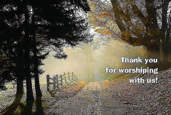 Cover for Abingdon Press · Thank You for Worshiping with Us Postcard (Package of 25) (Book) (2013)