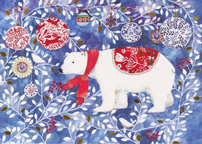 Cover for Peter Pauper Press Inc. · Festive Polar Bear Deluxe Boxed Holiday Cards (Cards) (2022)