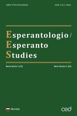 Cover for Humphrey Tonkin · Esperantologio / Esperanto Studies. Nova Serio / New Series 1 (9) (Paperback Book) (2020)