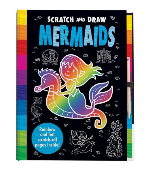 Cover for Connie Isaacs · Scratch and Draw Mermaids (Hardcover Book) (2018)