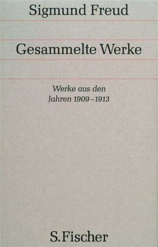 Cover for Sigmund Freud · Werke Aus Den Jahren 1909-1913 (Bog)