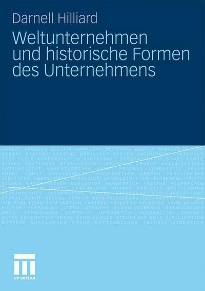 Cover for Darnell Hilliard · Weltunternehmen Und Historische Formen Des Unternehmens (Paperback Book) [2010 edition] (2010)