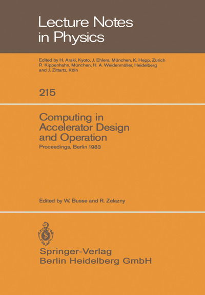 Cover for W Busse · Computing in Accelerator Design and Operation (N/A) (1984)