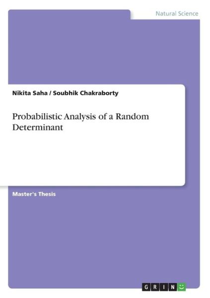 Cover for Saha · Probabilistic Analysis of a Random (Book)