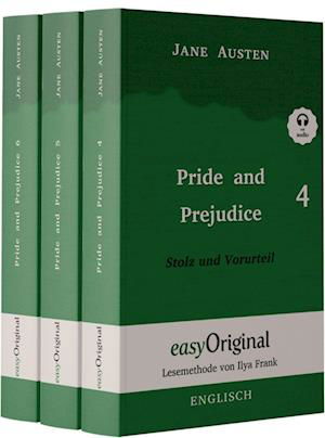 Cover for Jane Austen · Pride and Prejudice / Stolz und Vorurteil - Teile 4-6 Hardcover (Buch + Audio-Online) - Lesemethode von Ilya Frank - Zweisprachige Ausgabe Englisch-Deutsch (Bog) (2022)