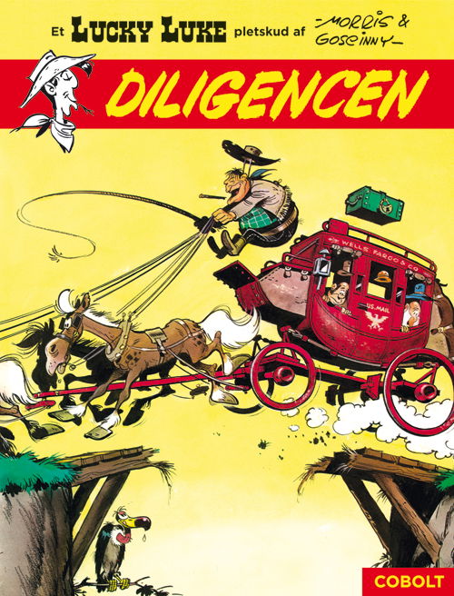 Cover for René Goscinny · Lucky Luke: Lucky Luke: Diligencen – et Lucky Luke-pletskud af Morris &amp; Goscinny (Bound Book) [1. Painos] (2024)