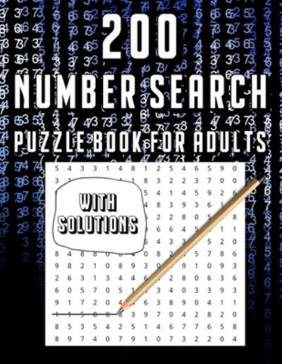 Home Press · 200 Number Search Puzzle Book For Adults (Paperback Book) (2020)