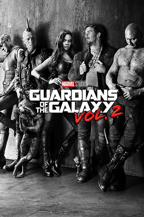 Cover for Guardians Of The Galaxy 2 · Guardians Of The Galaxy 2 - Black &amp; White Teaser (Poster Maxi 61X91,5 Cm) (MERCH)