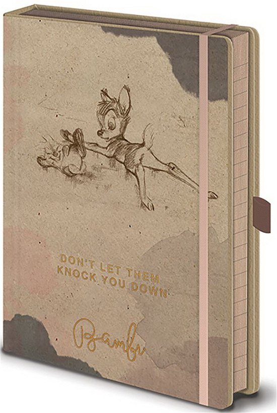 Cover for Disney: Pyramid · Bambi - Don't Let Them Knock You Down (A5 Premium Notebook / Quaderno) (MERCH)