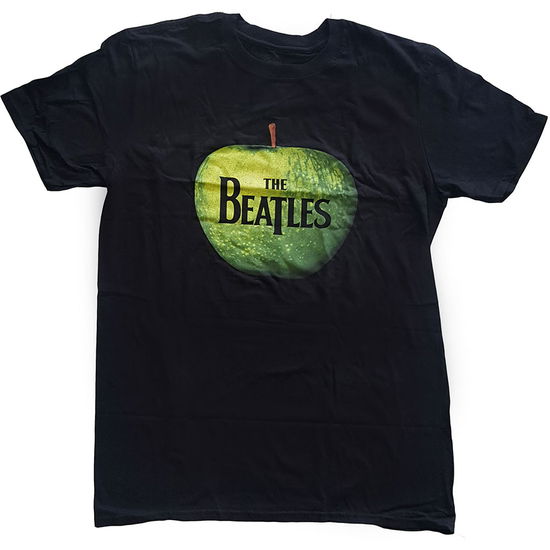 The Beatles Unisex T-Shirt: Apple Logo (Black) - The Beatles - Fanituote - Apple Corps - Apparel - 5055295322097 - keskiviikko 13. helmikuuta 2013