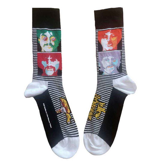 The Beatles Unisex Ankle Socks: Yellow Submarine Sea of Science Faces Colour (UK Size 7 - 11) - The Beatles - Merchandise -  - 5056368681097 - 