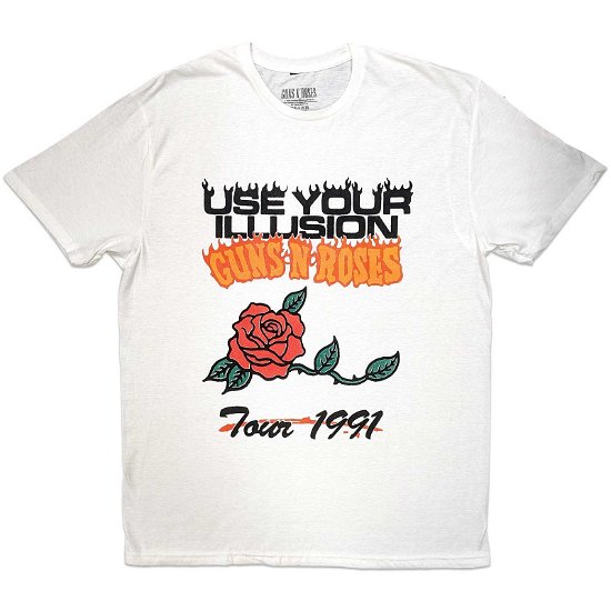 Guns N' Roses Unisex T-Shirt: Use Your Illusion Tour 1991 - Guns N Roses - Gadżety -  - 5056561095097 - 