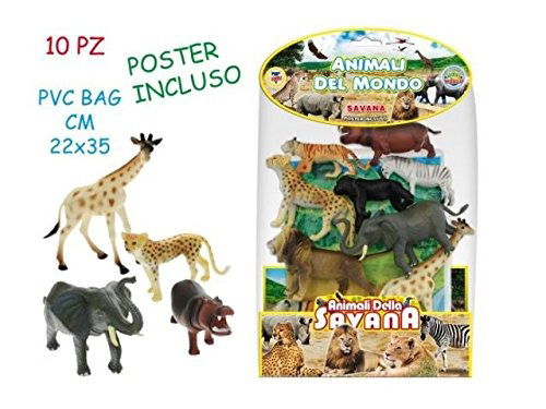 Cover for Teorema · Teorema: Geo Nature - Rigid Savannah Animals 10 Pcs With (Zabawki)