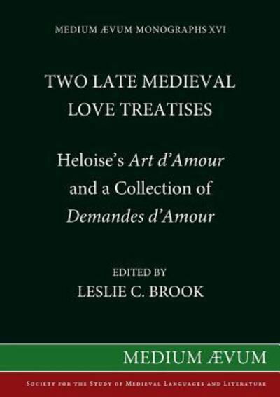 Cover for Two late Medieval love treatises (Buch) (1993)