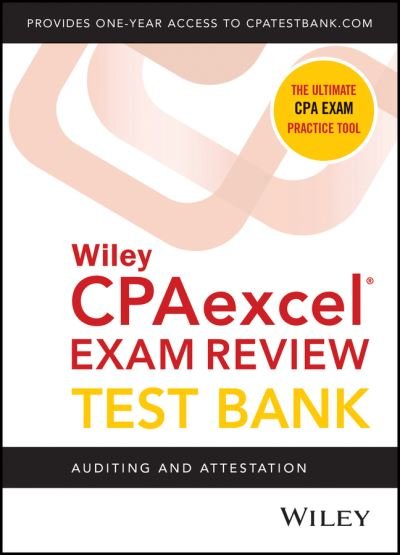 Cover for Wiley · Wiley's CPA Jan 2022 Test Bank: Auditing and Attestation (1-year access) (Pocketbok) (2021)