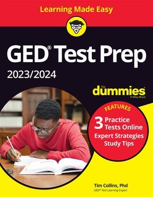 Cover for Tim Collins · GED Test Prep 2023 / 2024 For Dummies with Online Practice (Paperback Bog) (2022)
