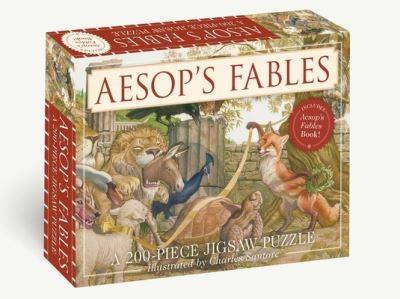 Cover for Charles Santore · The Aesop's Fables 200-Piece Jigsaw Puzzle &amp; Book (Hardcover Book) (2023)