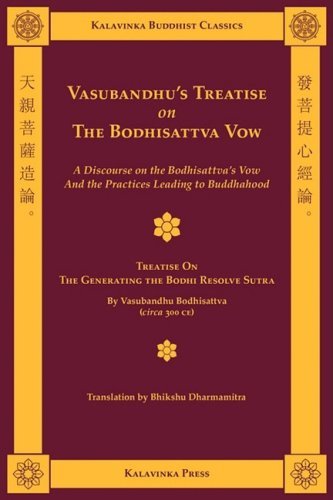 Cover for Bhikshu Dharmamitra · Vasubandhu's Treatise on the Bodhisattva Vow (Kalavinka Buddhist Classics) (Pocketbok) (2009)