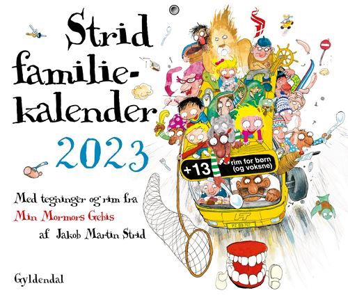 Strid Familiekalender 2023 - Jakob Martin Strid - Bøker - Gyldendal - 9788702357097 - 1. september 2022