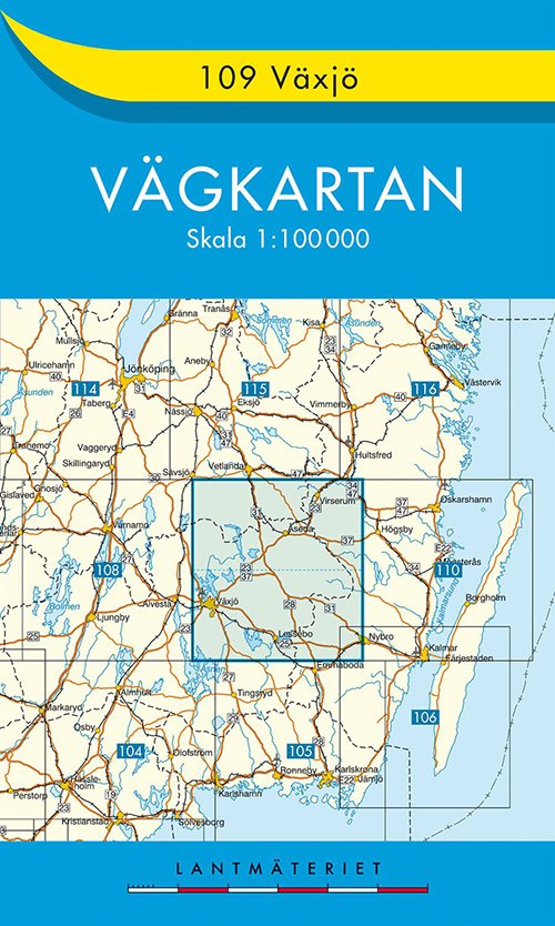 Cover for Kartförlaget · Vägkartan: Växjö 1:100.000 (Hardcover bog) (2008)