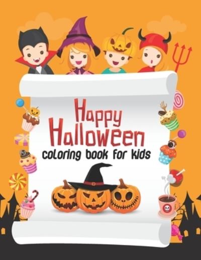 Cover for Rainbow Books · Happy Halloween Coloring Book For Kids (Paperback Book) (2020)