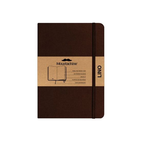 Cover for Moustachine · Moustachine Classic Linen Large Brown Blank Hardcover (Book) (2024)