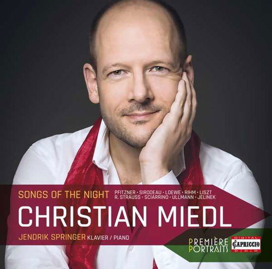 Christian Miedl: Songs of the Night - Christian Miedl / Springer - Musiikki - CAPRICCIO - 0845221030098 - perjantai 6. maaliskuuta 2020