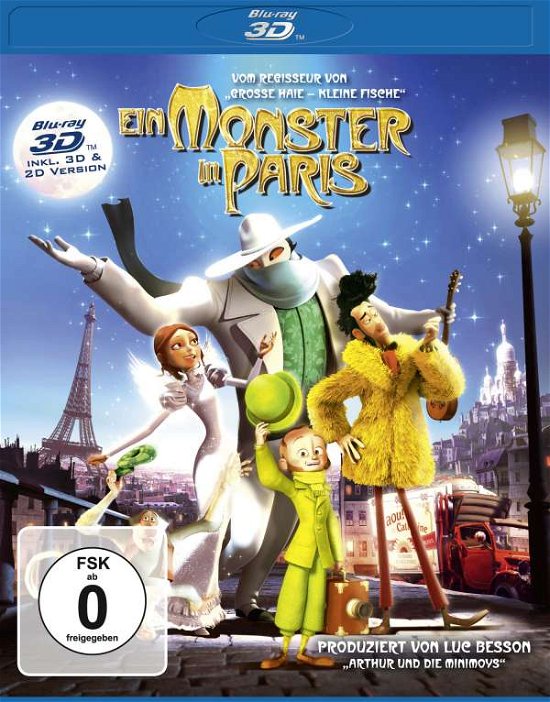 Cover for Ein Monster in Paris 3d/2d BD (Blu-ray) (2012)
