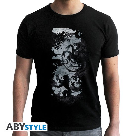 GAME OF THRONES - Tshirt Map -  man SS black - n - T-Shirt Männer - Merchandise - ABYstyle - 3665361007098 - February 7, 2019