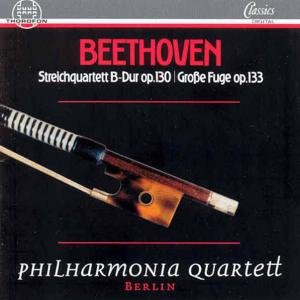 Cover for Beethoven / Philharmonia Qtet · String Quartets in B Op 130 &amp; in B Op 133 (CD) (1999)