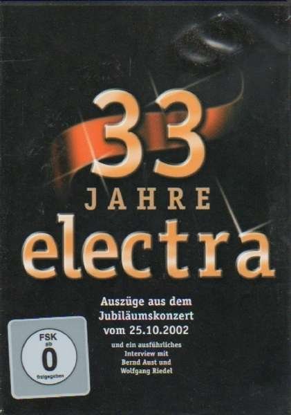 Cover for Electra · 33 Jahre Electra.das Jubiläum (DVD) (2003)